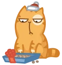 😨 emoji New Year Persik Telegram sticker 16 of 24