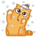 ❄ emoji New Year Persik Telegram sticker 8 of 24