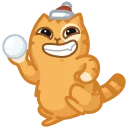 😬 emoji New Year Persik Telegram sticker 9 of 24