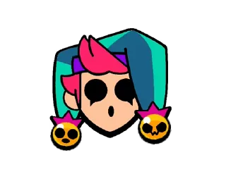 😰 emoji Chester Pins @BrawlStarsStik Telegram sticker 8 of 15