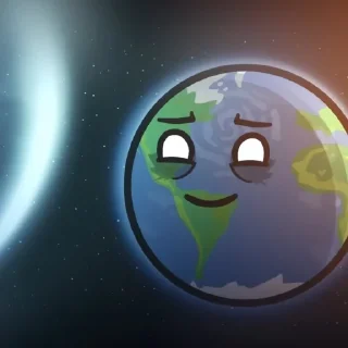 🌍 emoji Earth 🌍☆ Telegram sticker 9 of 55