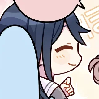 🕸 emoji `` 𝘐𝘤𝘩𝘪𝘬𝘢 𝘏𝘰𝘴𝘩𝘪𝘯𝘰 . Telegram sticker 14 of 45