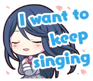 🕸 emoji `` 𝘐𝘤𝘩𝘪𝘬𝘢 𝘏𝘰𝘴𝘩𝘪𝘯𝘰 . Telegram sticker 18 of 45