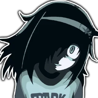 😈 emoji Tomoko by @anime_stickerr Telegram sticker 15 of 35
