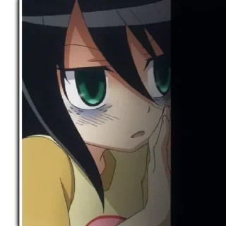 👀 emoji Tomoko by @anime_stickerr Telegram sticker 21 of 35