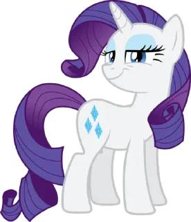 Sticker from Rarity | @MyLittlePony_bots