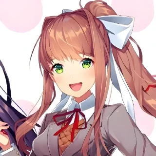 🍭 emoji Monika DokiDokiliteratureclub @Serebrealstik Telegram sticker 9 of 60