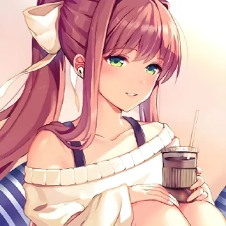 🍭 emoji Monika DokiDokiliteratureclub @Serebrealstik Telegram sticker 12 of 60