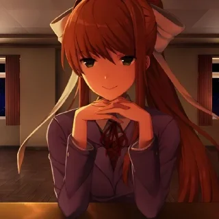 🍭 emoji Monika DokiDokiliteratureclub @Serebrealstik Telegram sticker 5 of 60