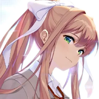 🍭 emoji Monika DokiDokiliteratureclub @Serebrealstik Telegram sticker 6 of 60