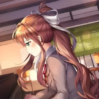 🍭 emoji Monika DokiDokiliteratureclub @Serebrealstik Telegram sticker 7 of 60