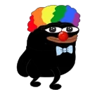 🍑 emoji Black Honka Telegram sticker 19 of 25