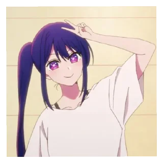 😄 emoji ⁠⁠♡Hoshino Ai ~♪`° Telegram sticker 11 of 26