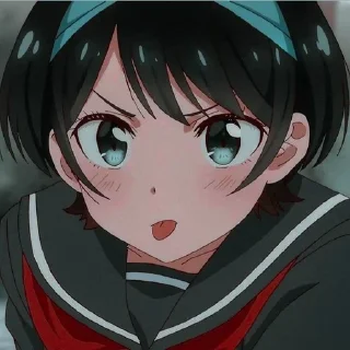 😛 emoji Девушка на час @anime_stickerr Telegram sticker 19 of 25