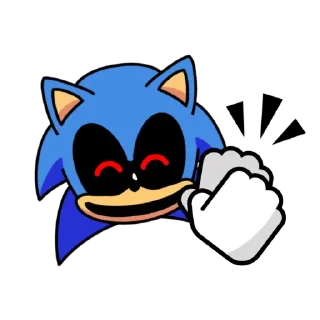 👏 emoji Classic Sonic.Exe Telegram sticker 6 of 8