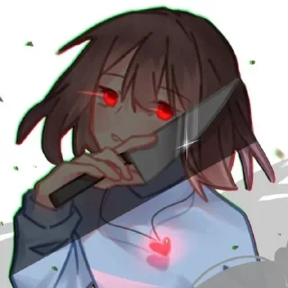 Sticker from Frisk by : @stickers_undertale