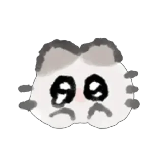 🥹 emoji Furball kitten 🤍 @xkysluv Telegram sticker 10 of 47