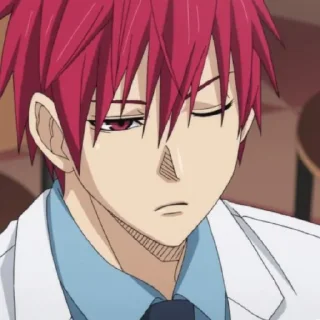 😓 emoji Seijuro Akashi | special for absolute M. Telegram sticker 21 of 54