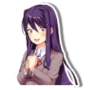 😃 emoji DDLC Yuri Telegram sticker 9 of 25