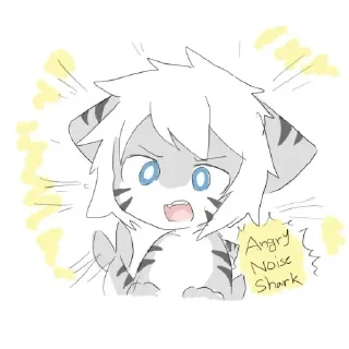 😨 emoji Tiger shark 1(@A5ran) Telegram sticker 21 of 120
