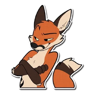 😏 emoji Fox Telegram sticker 9 of 44