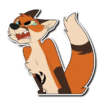 😢 emoji Fox Telegram sticker 23 of 44
