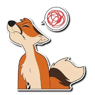 😣 emoji Fox Telegram sticker 24 of 44