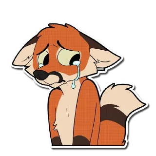 😢 emoji Fox Telegram sticker 12 of 44