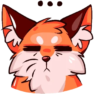 😐 emoji Fox Telegram sticker 15 of 43