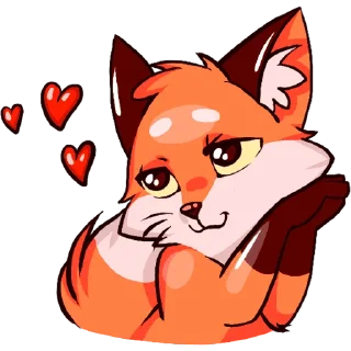 😍 emoji Fox Telegram sticker 5 of 43