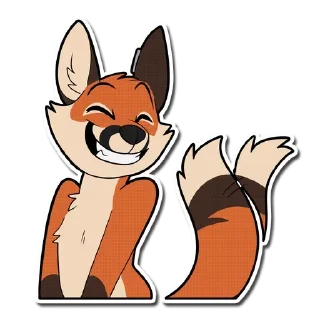 😁 emoji Fox Telegram sticker 8 of 44