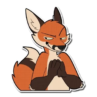 😏 emoji Fox Telegram sticker 10 of 44
