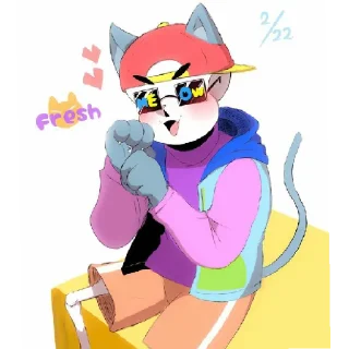 😻 emoji 😎Fresh Sans🤟 Telegram sticker 12 of 60