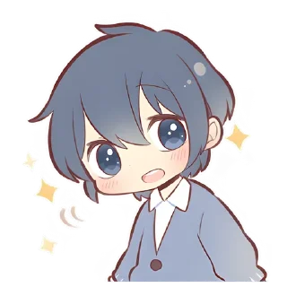 Sticker from Anime boy & girl