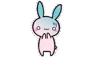 🐰 emoji Ayu🐰 @bronya3112 Telegram sticker 5 of 71