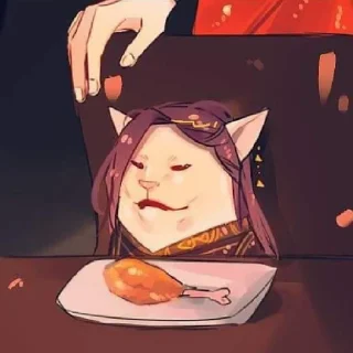 😑 emoji Благословение небожителей ᐠ( ᐛ )ᐟ Telegram sticker 14 of 38
