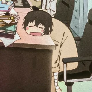 😴 emoji Стикеры аниме🔫 Telegram sticker 13 of 16