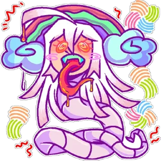 😝 emoji Gary the tapeworm @ewwwabug Telegram sticker 23 of 71