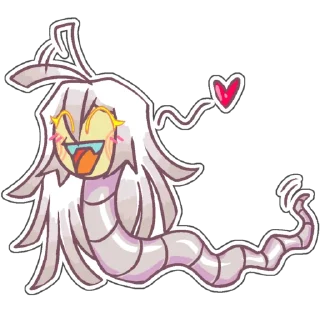 😋 emoji Gary the tapeworm @ewwwabug Telegram sticker 13 of 71