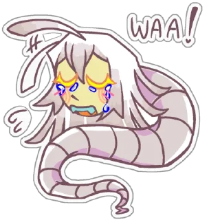 😭 emoji Gary the tapeworm @ewwwabug Telegram sticker 8 of 71