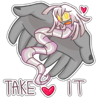 🤲 emoji Gary the tapeworm @ewwwabug Telegram sticker 19 of 71