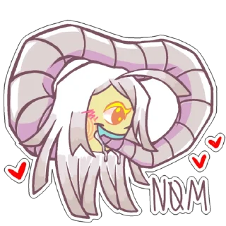😋 emoji Gary the tapeworm @ewwwabug Telegram sticker 11 of 71