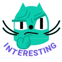 🤔 emoji Little Catto Telegram sticker 17 of 25