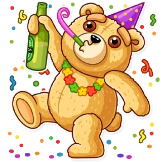 🥳 emoji Ted Telegram sticker 22 of 25