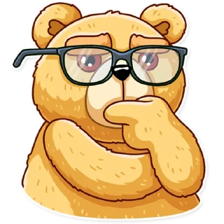 🤔 emoji Ted Telegram sticker 12 of 25