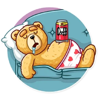 😴 emoji Ted Telegram sticker 24 of 25