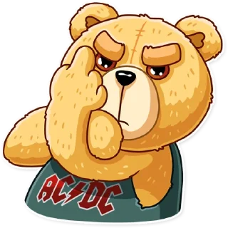 🖕 emoji Ted Telegram sticker 16 of 25