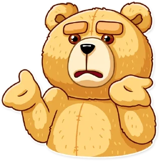 🤷‍♂️ emoji Ted Telegram sticker 8 of 25