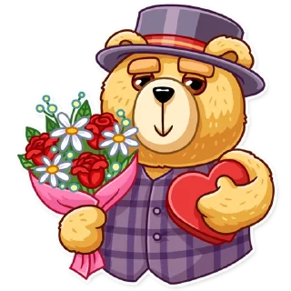 💐 emoji Ted Telegram sticker 11 of 25