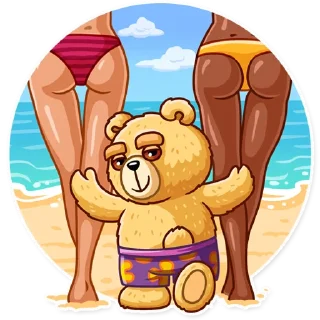 😏 emoji Ted Telegram sticker 17 of 25